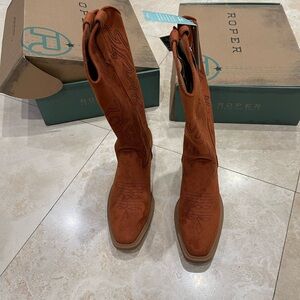 Roper New Womens Pumpkin Spice Western Boots